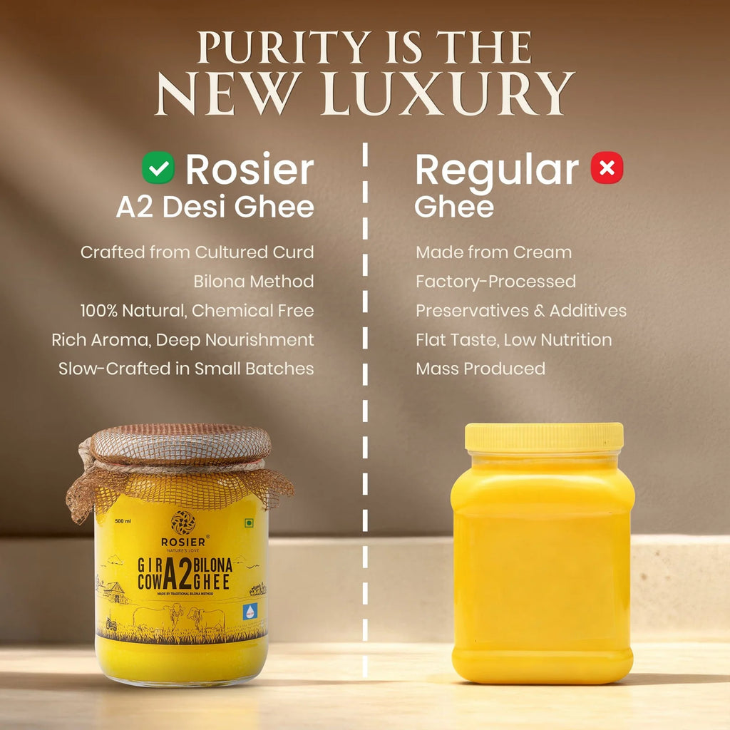 Gir Cow A2 Ghee - Made From Curd